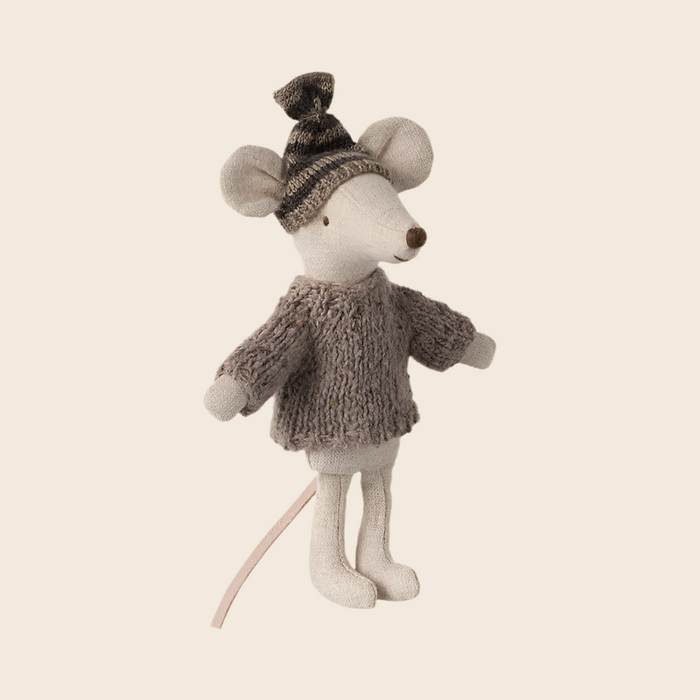 Maileg| Knitted Sweater And Hat, Big Brother Mouse