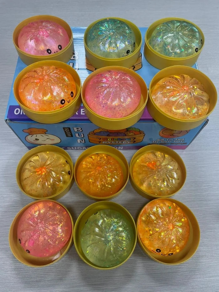 Maltose Glitter Mystery Color Dumpling Squish Toy