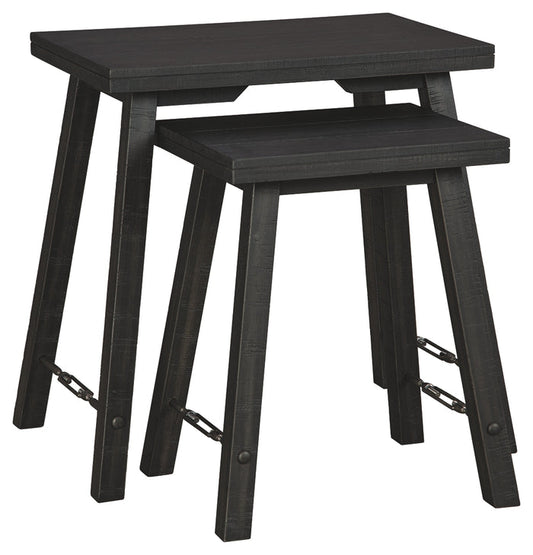 Marisburg A4000230 Black Accent Table Set 2CN