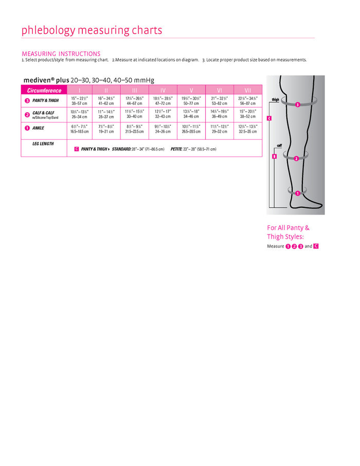 Medi Plus Thigh High, Open Toe 40-50mmHg - Compression Level: Severe 40-50 MmHg - Unisex - Foot