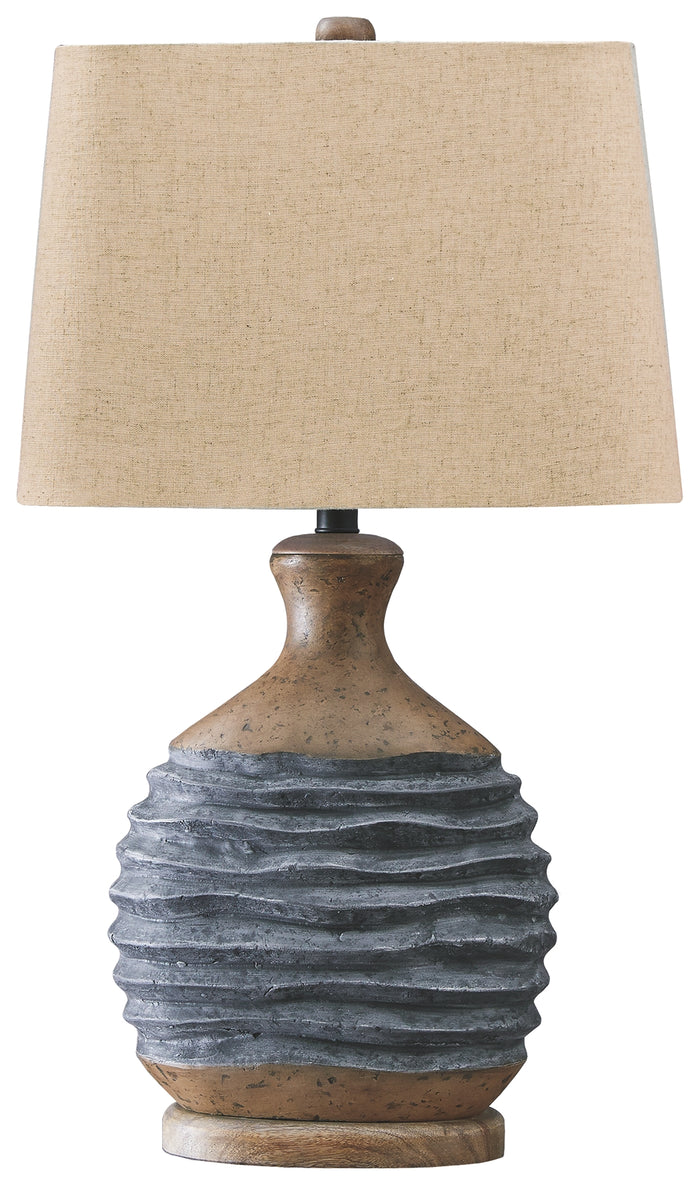 Medlin L235644 GrayBeige Paper Table Lamp 1CN