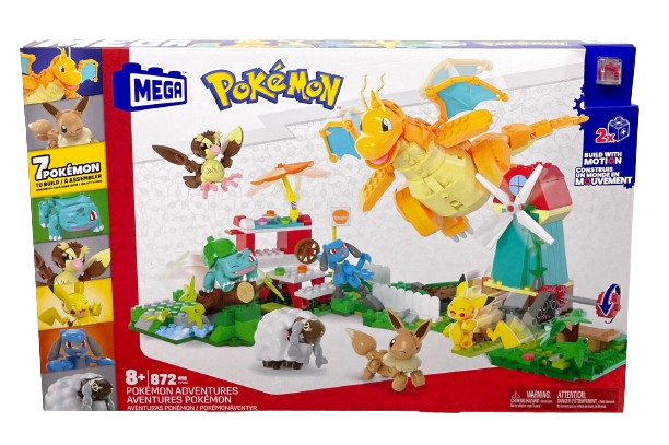 MEGA Construx Pokémon Adventures Bundle: Dragonite, Riolu, and 5 More - Shoppers-kart.com