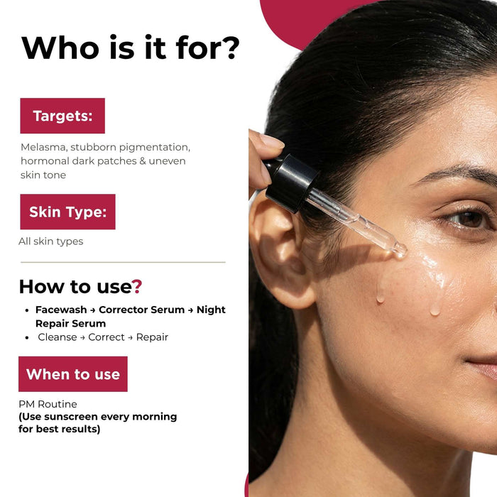 Melesma 3 Steps - Facewash+Serums - The Skin Story -