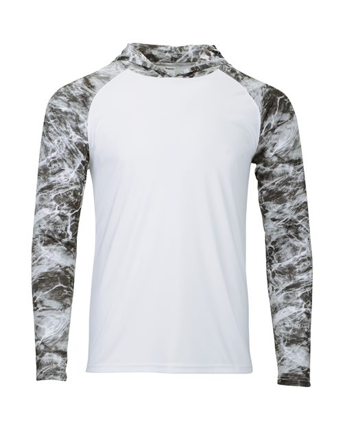 Men's Biloxi Performance Colorblocked Hooded Long Sleeve T-Shirt