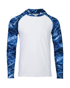 Men's Biloxi Performance Colorblocked Hooded Long Sleeve T-Shirt