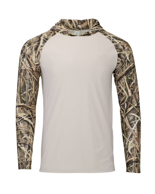 Men's Biloxi Performance Colorblocked Hooded Long Sleeve T-Shirt