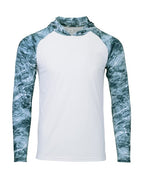 Men's Biloxi Performance Colorblocked Hooded Long Sleeve T-Shirt
