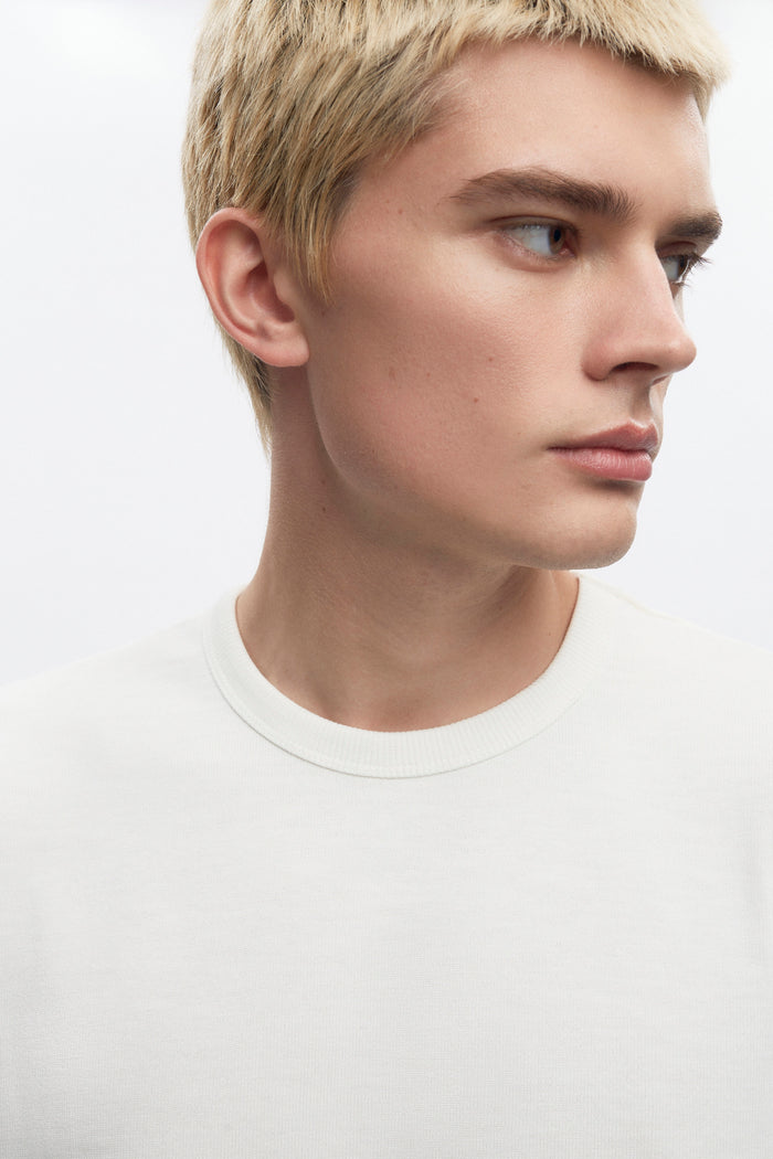 Men's Box Slub Tee in Marshmallow
