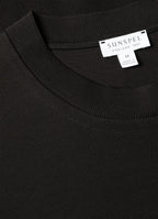 Men's Cotton Piqué T-shirt in Black