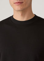 Men's Cotton Piqué T-shirt in Black