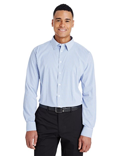 Men's CrownLux Performance® Micro Windowpane Woven Dress Shirt
