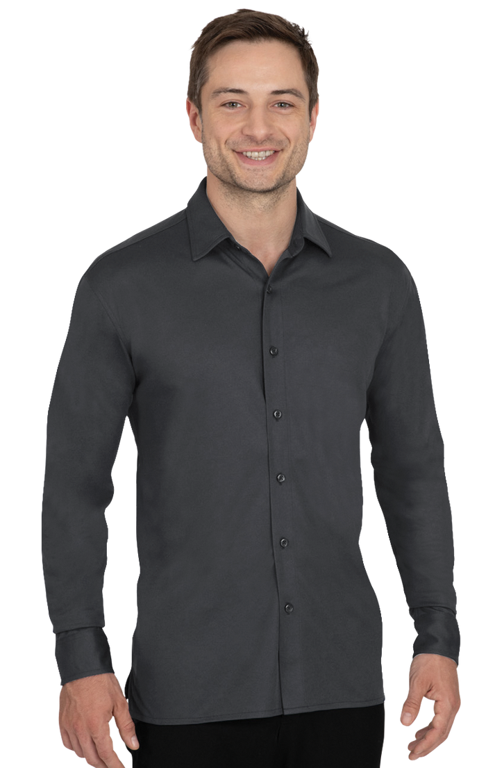 Men's Knit Stretch Woven Shirt