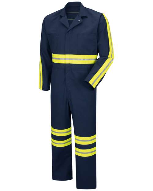 Men's Tall Enhanced Visibility Action Back Coverall