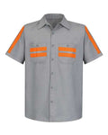 Men's Tall Enhanced Visibility Industrial Work Shirt