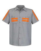 Men's Tall Enhanced Visibility Industrial Work Shirt