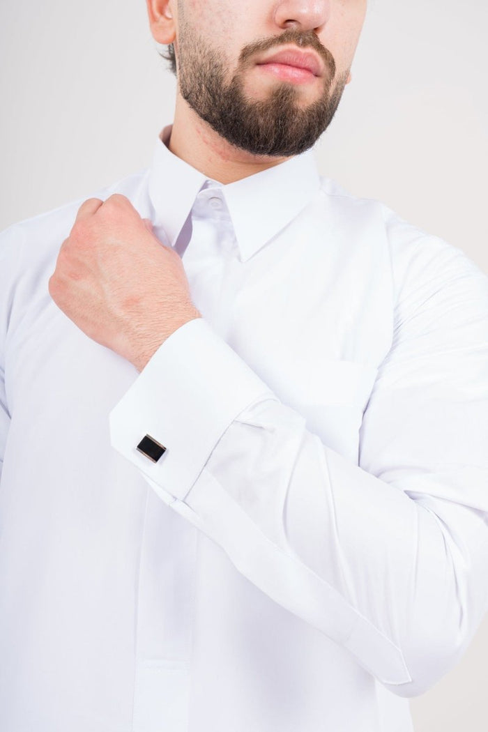 Mens White Qatari Thobe