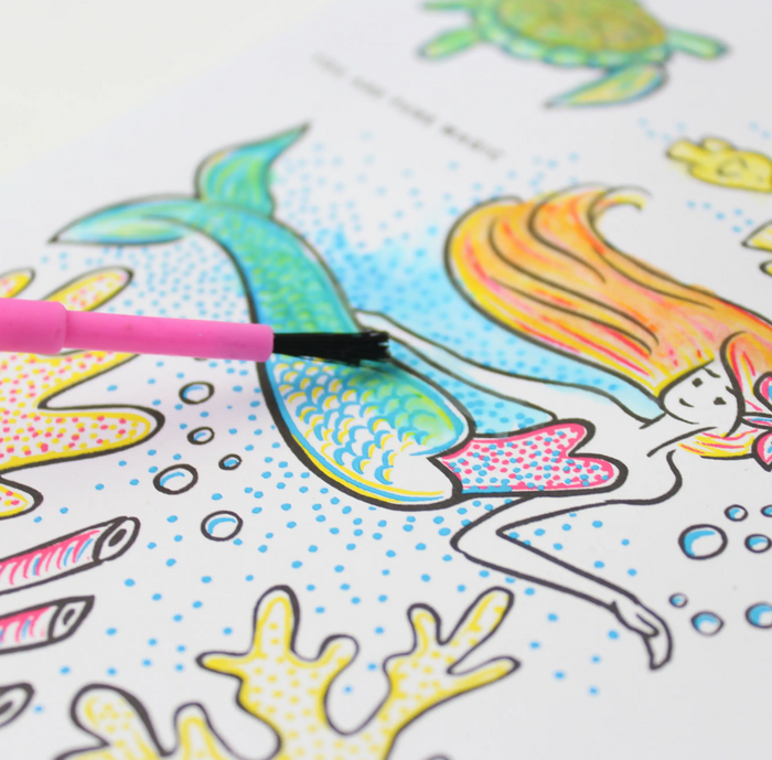 Mermaid Paint With Water Card
