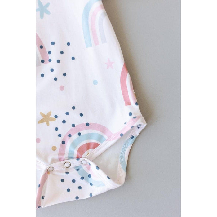 Mila & Rose - Over the Rainbow S/S Flutter Bodysuit
