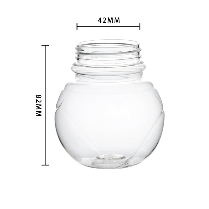 210mL Clear Globe Shape Container With Screw Lid - TEM IMPORTS™