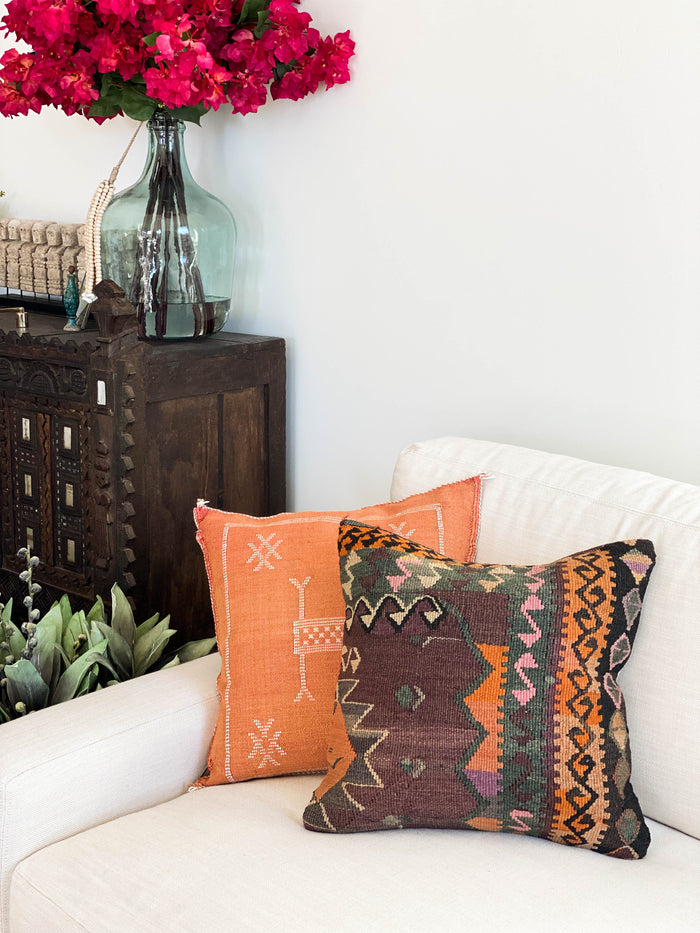 Mischief II Kilim Pillow (18x18)