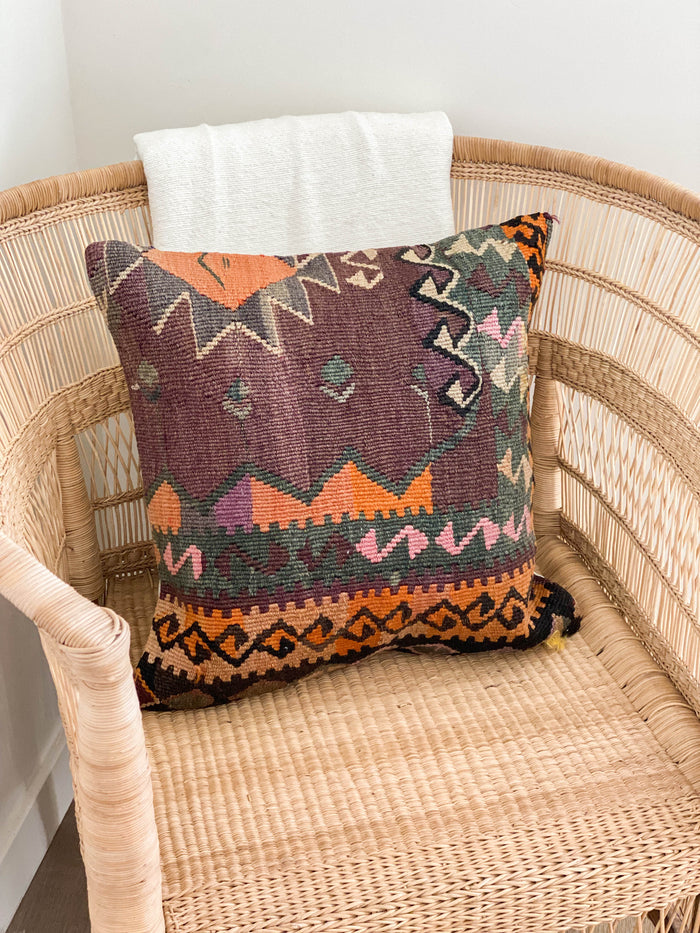 Mischief II Kilim Pillow (18x18)