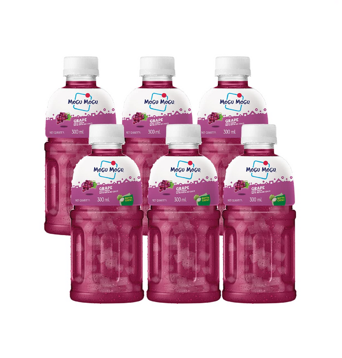 MOGU MOGU GRAPE JUICE 6 PACK SMALL