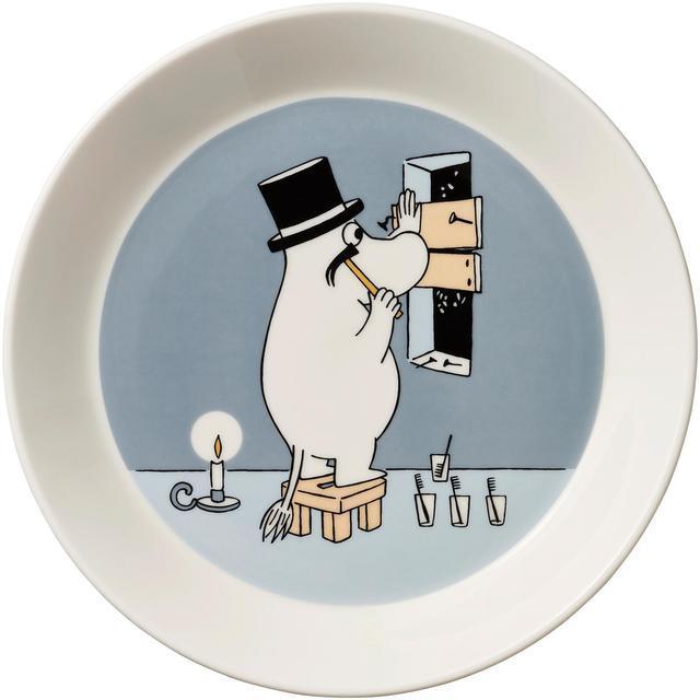 Moomin Arabia Moomin Moominpappa Plate 19cm Grey - Soposopo