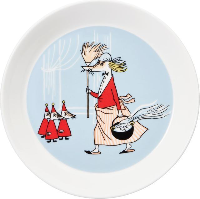 Moomin Arabia Moomin Plate Mrs. Fillyjonk 19cm Grey - Soposopo