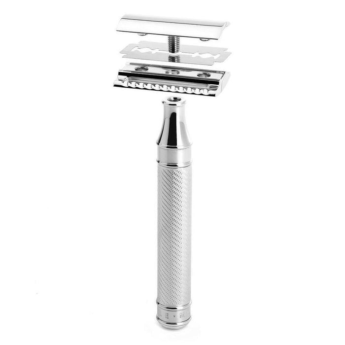 Muhle Traditional Large Chrome Safety Razor Closed Comb