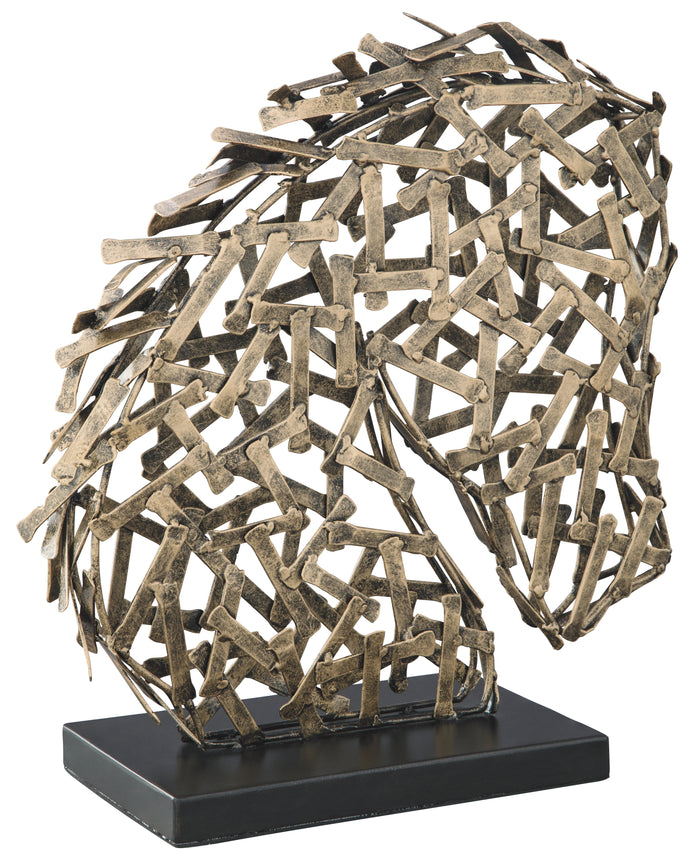 Nahla A2000317 Antique Gold Finish Sculpture
