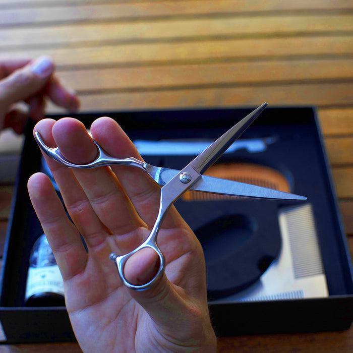 Naked Armor Stainless Steel Beard Scissor, 7".