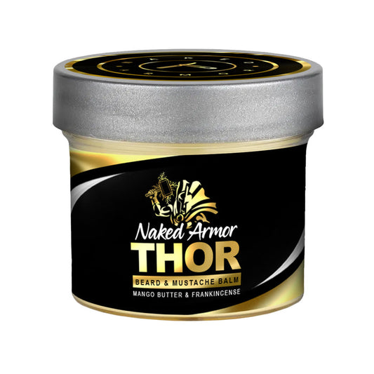 Naked Armor Thor Mango Butter & Frankincense Beard and Mustache Balm 2 fluid ounces (Vegan Friendly).