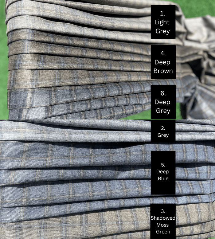 Kids Checkered Cashmere Wool Jubba Thobe - Limited Edition