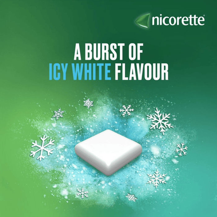 Nicorette 2mg Gum Icy White - 30 Pieces