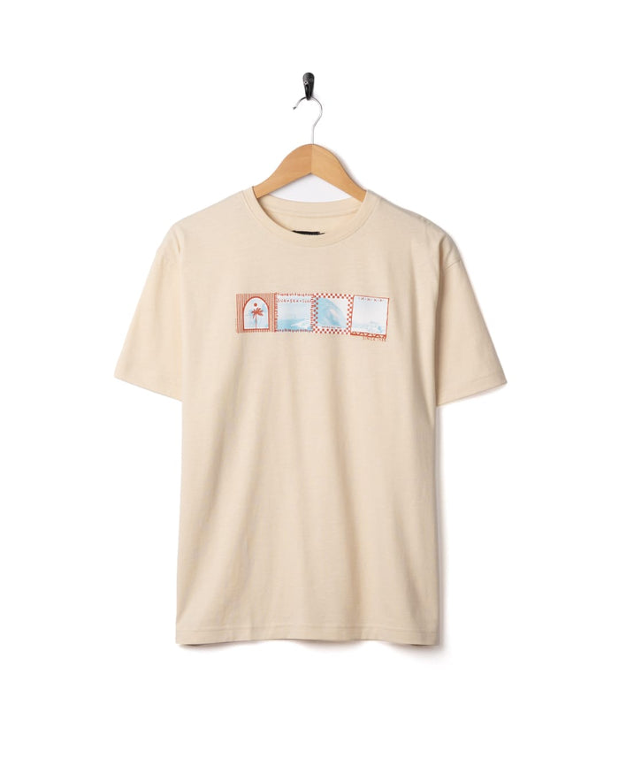 Offshore Womens Short Sleeve T-Shirt in Cream
