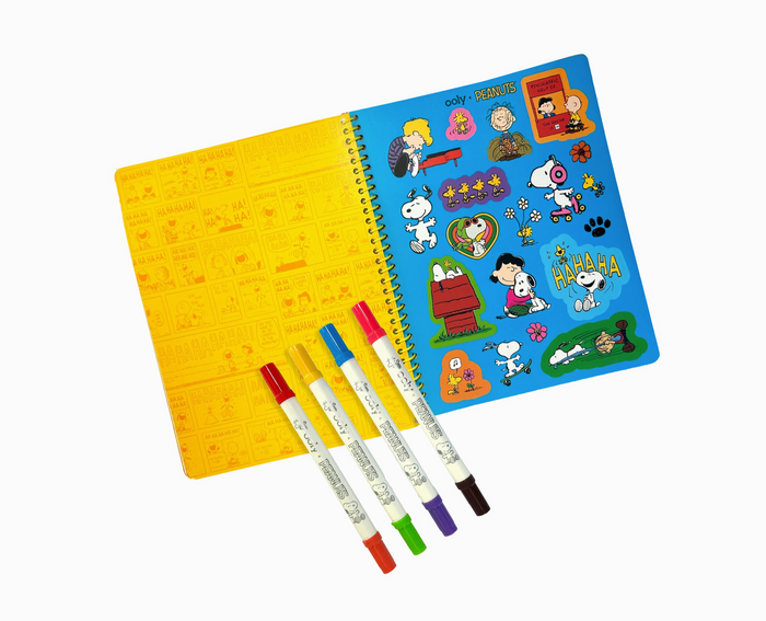 OOLY X Peanuts Activity Travel Kit & Double-Ended Markers