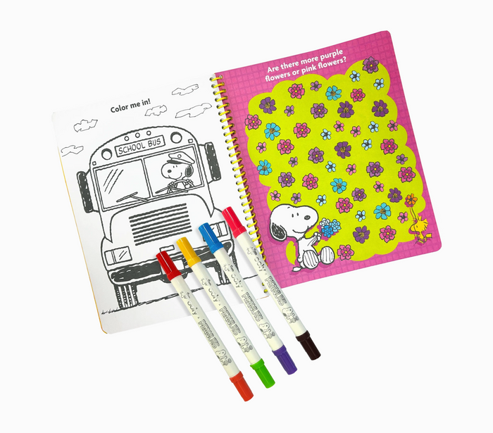 OOLY X Peanuts Activity Travel Kit & Double-Ended Markers