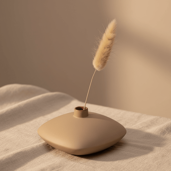 THE OSMOS STUDIO Opus Ceramic Flower Vase - White in Kuwait - Waha Lifestyle