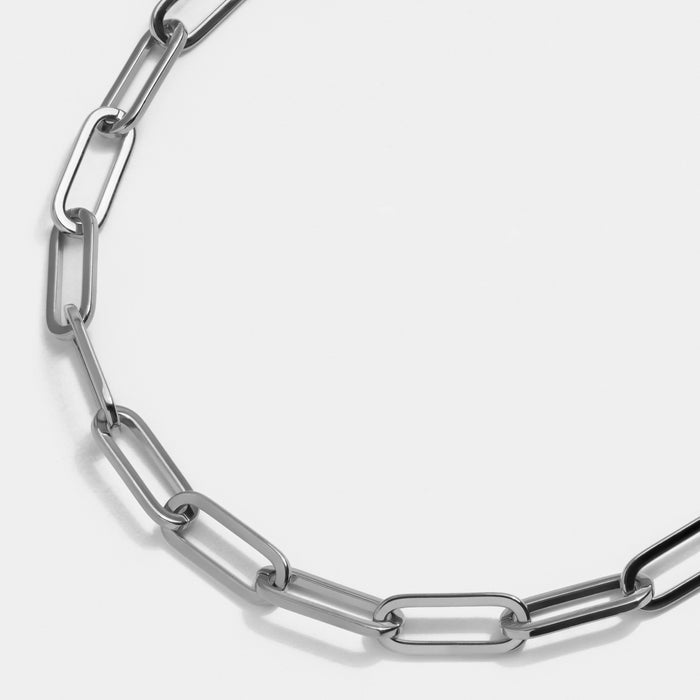 Paperclip Necklace - Silver
