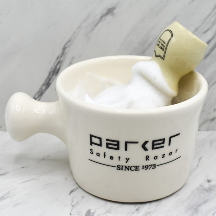 Parker Stoneware Apothecary Shaving Mug - White.