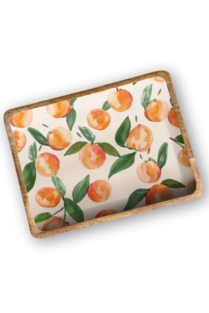 Peaches 13x17 Mango Wood Tray
