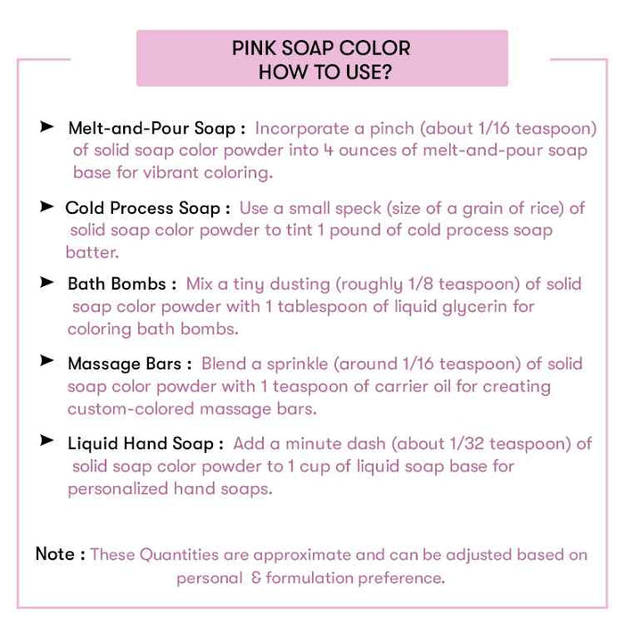 How to use Pink Soap Color
