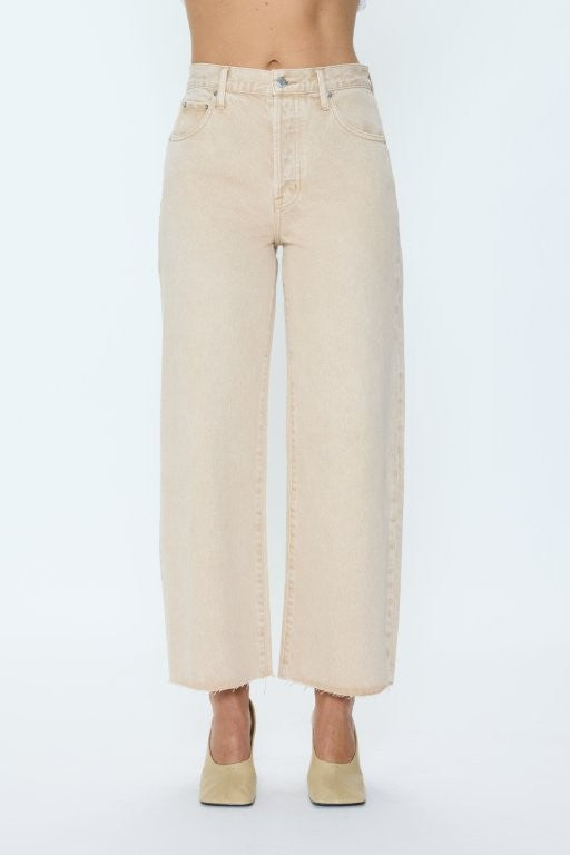 Pistola Tate Crop Jean in Dune