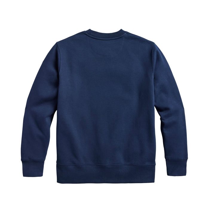 Back of the navy Leatherman Pacific Northwest crewneck