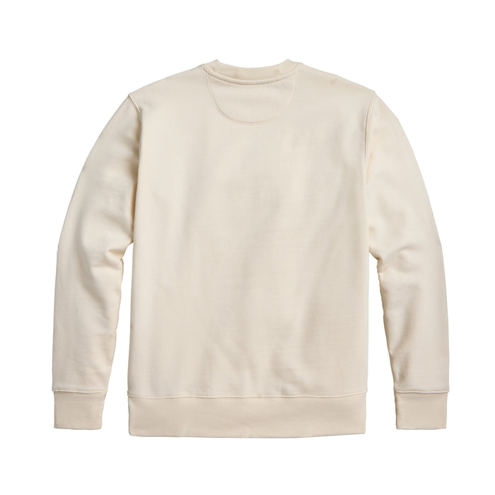 Back of the natural gold Pacific Northwest crewneck