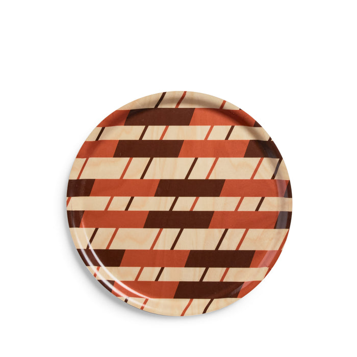 Pound Pattern Round Tray in Desert/Taproot