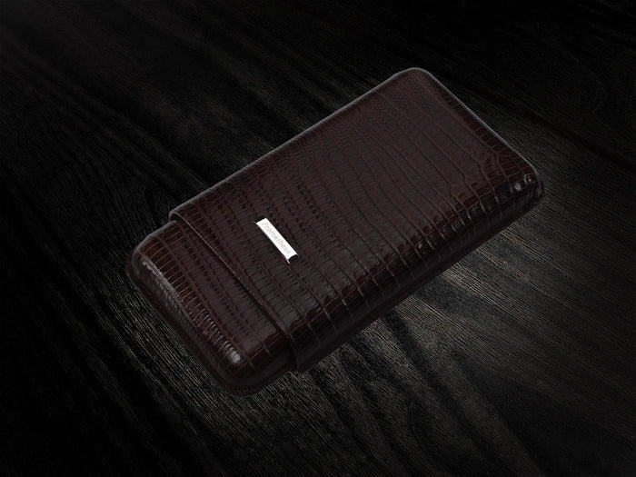Prometheus Cigar Case Tejus Brown - 3 Cigar Holder (C600TJ)