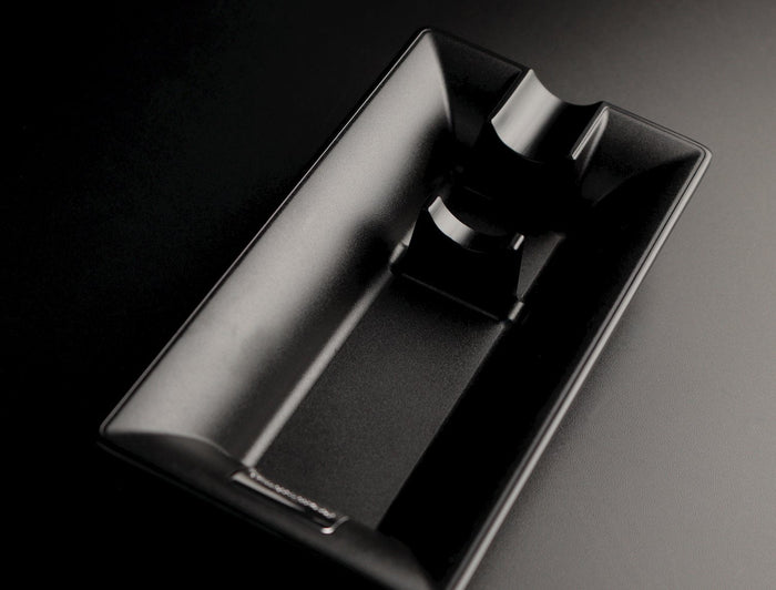 Prometheus Single Cigar Black Matte Ashtray (ASH-METAL)