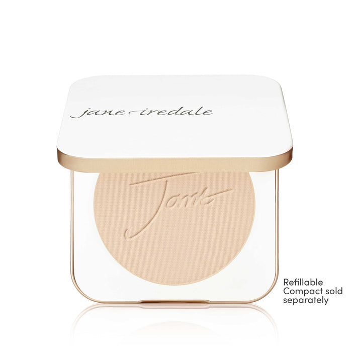 Refill of Purepressed Base Mineral Foundation SPF 15 & 20 Refill | Jane Iredale in a light amber shade with smooth pressed texture for skincare and makeup enhancement.
