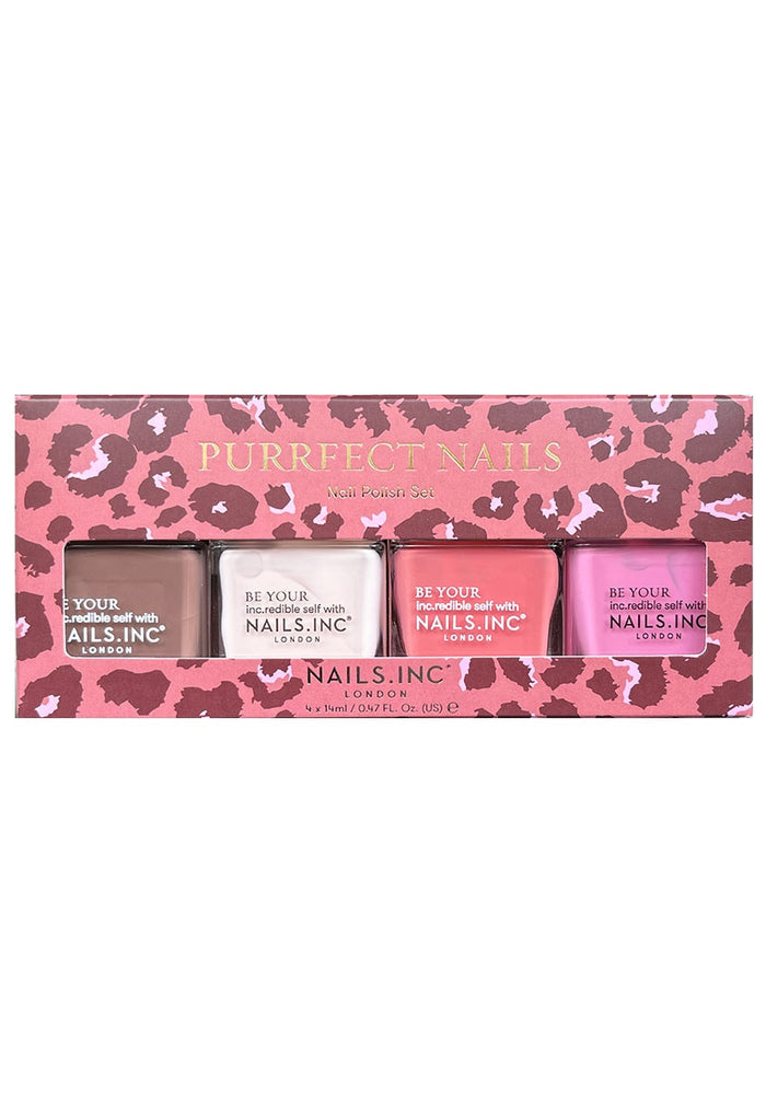 Purrfect Nails 4-Piece Nail Polish Set
